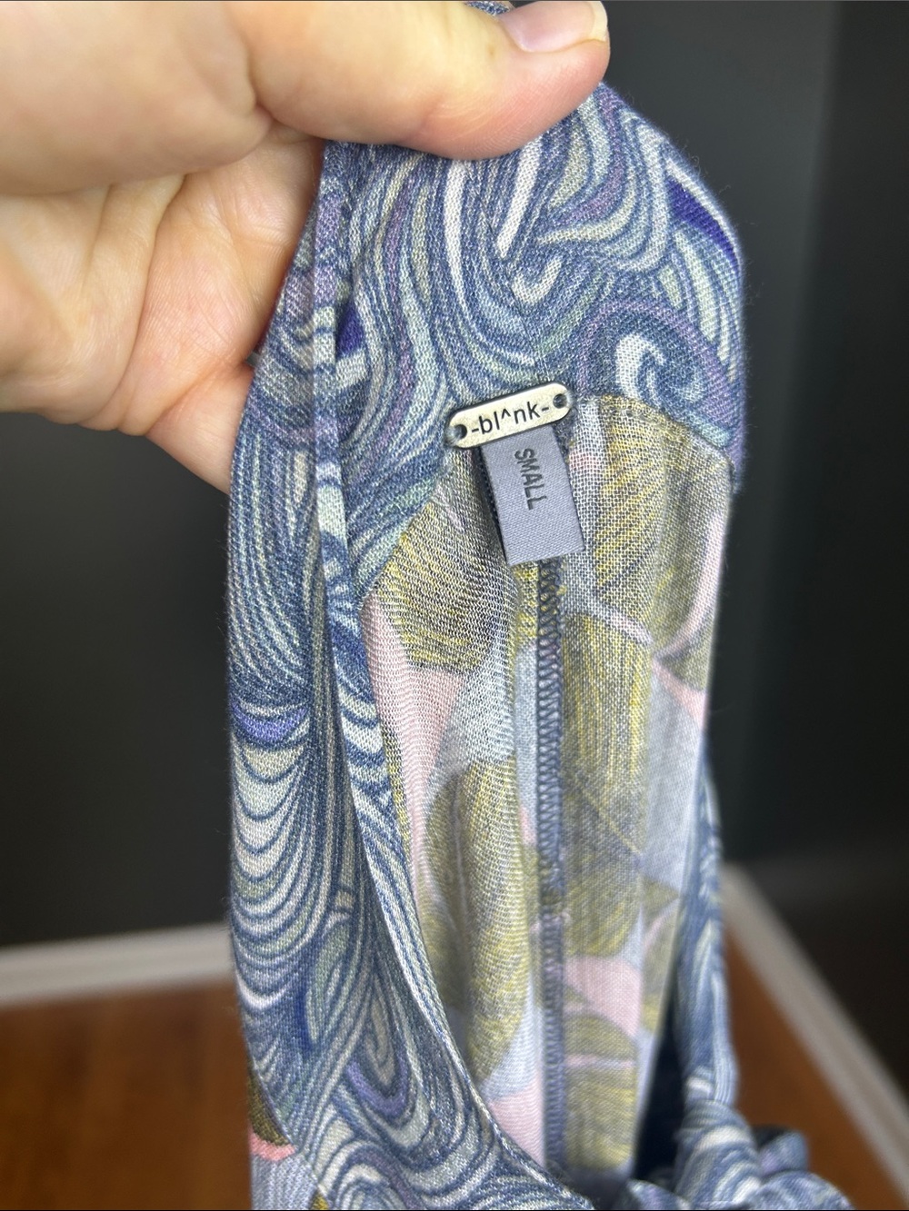 Bl-nk Anthropologie Mixed Print Tropical Paisley Ruffle Midi Dress S - Picture 9 of 11